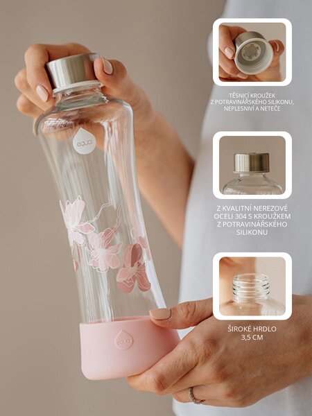 Skleněná lahev EQUA Magnolia 550 ml
