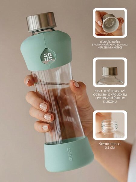 Skleněná lahev EQUA Active Mint 550 ml