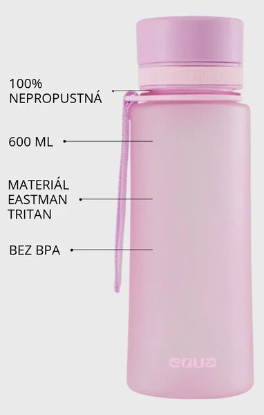 Plastová BPA free lahev z tritanu EQUA Iris 600 ml