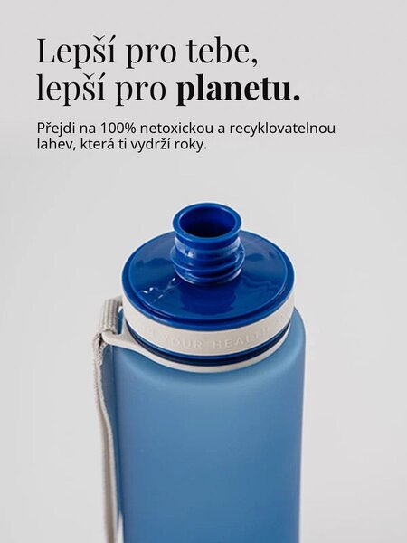 Plastová BPA free lahev z tritanu EQUA Midnight 600 ml