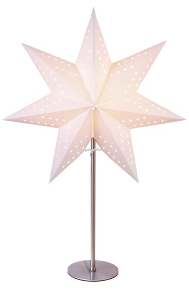 Bílá světelná dekorace Star Trading Bobo, výška 51 cm
