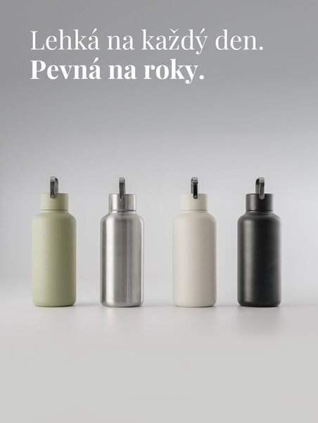 Lehká nerezová lahev EQUA Timeless Steel 600 ml
