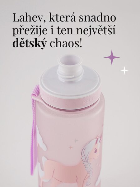 Plastová BPA free lahev z tritanu EQUA Unicorn 600 ml