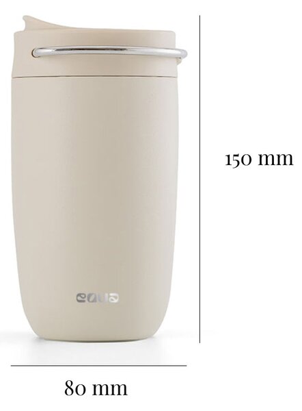 Termohrnek EQUA Coffee Cup Grey 300 ml