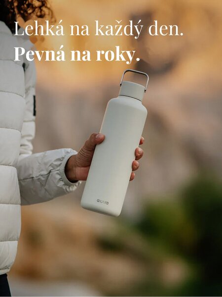 Lehká nerezová lahev EQUA Timeless Off White 600 ml