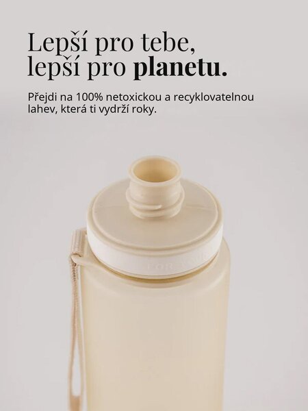 Plastová BPA free lahev z tritanu EQUA Sand 600 ml