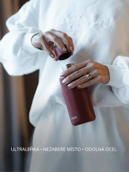 Lehká nerezová lahev EQUA Timeless Wine Not 600 ml