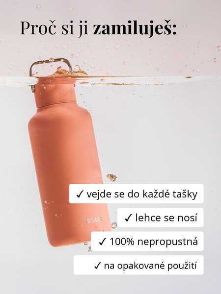 Lehká nerezová lahev EQUA Timeless Wine Not 600 ml