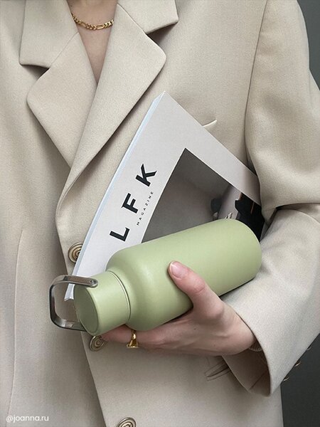 Lehká nerezová lahev EQUA Timeless Matcha 600 ml