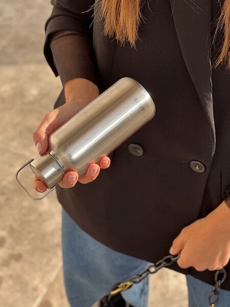 Lehká nerezová lahev EQUA Timeless Steel 600 ml