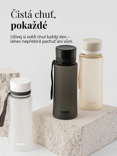 Plastová BPA free lahev z tritanu EQUA Matte Black 600 ml