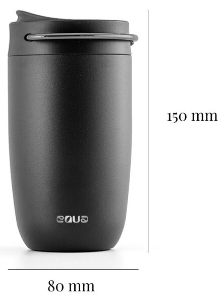 Termohrnek EQUA Coffee Cup Black 300 ml
