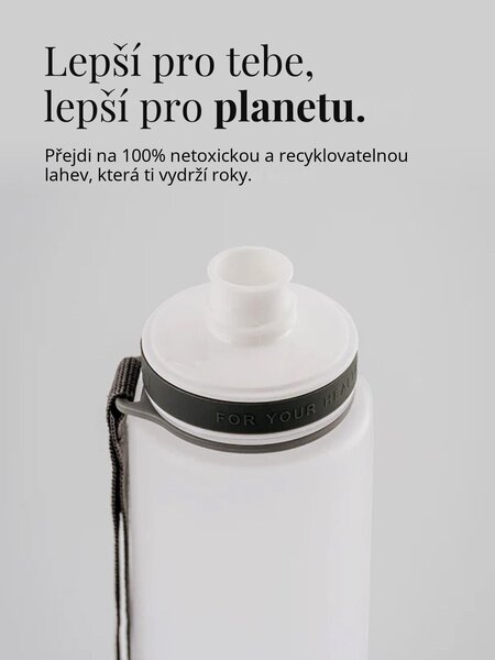 Plastová BPA free lahev z tritanu EQUA Matte White 600 ml
