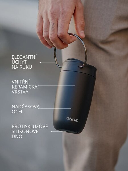 Termohrnek EQUA Coffee Cup Black 300 ml