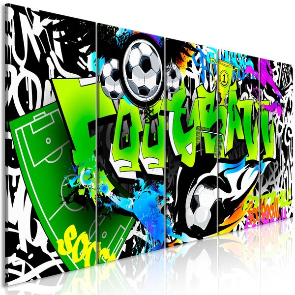 Obraz - Fotbalové graffiti I 100x40
