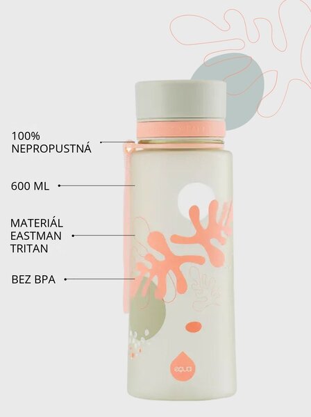 Plastová BPA free lahev z tritanu EQUA Reef 600 ml