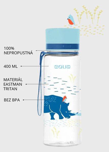 Plastová BPA free lahev z tritanu EQUA Rhino 400 ml