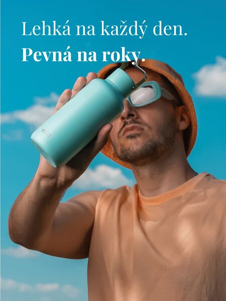 Lehká nerezová lahev EQUA Timeless Splash 600 ml