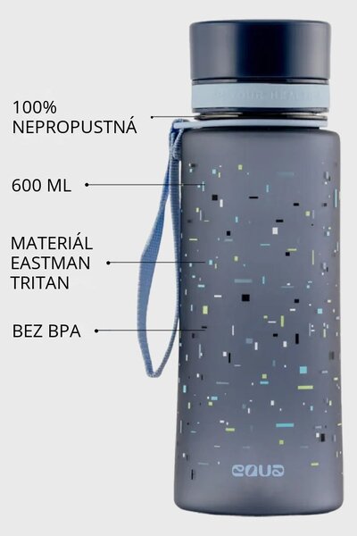 Plastová BPA free lahev z tritanu EQUA Pixel 600 ml