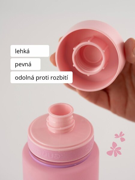 Plastová BPA free lahev z tritanu EQUA Think Pink 600 ml