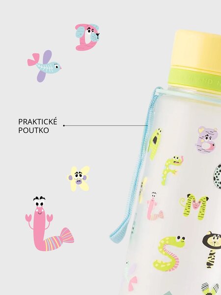 Plastová BPA free lahev z tritanu EQUA Alpha Zoo 600 ml