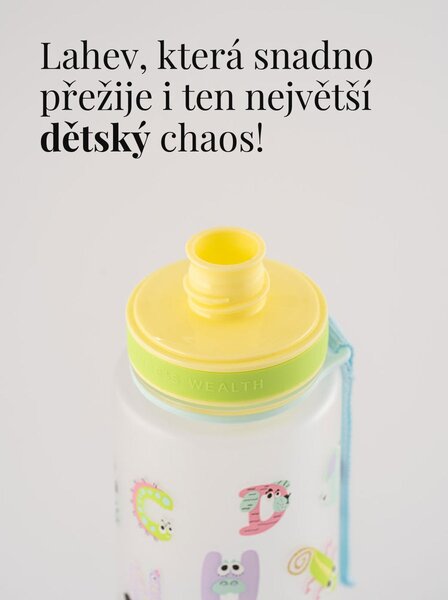 Plastová BPA free lahev z tritanu EQUA Alpha Zoo 600 ml