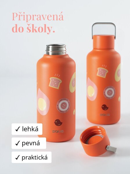 Lehká nerezová lahev EQUA Timeless Sunny Side Up 600 ml
