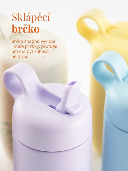 Dětská nerezová lahev EQUA Butterfly 400 ml
