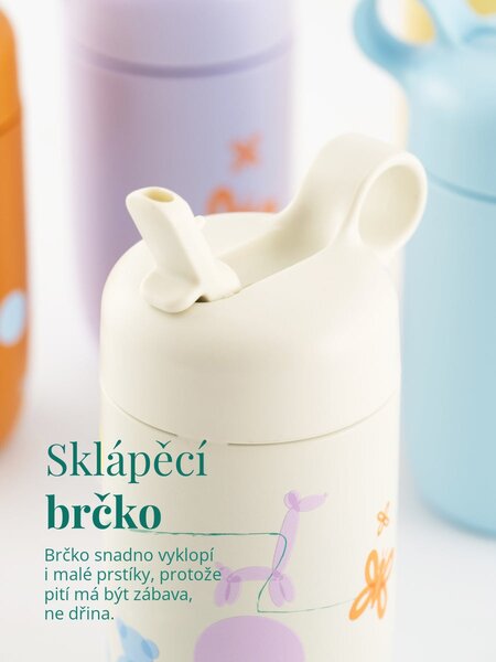 Dětská nerezová lahev EQUA Bounce Yard 400 ml