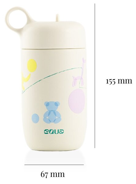 Dětská nerezová lahev EQUA Bounce Yard 400 ml