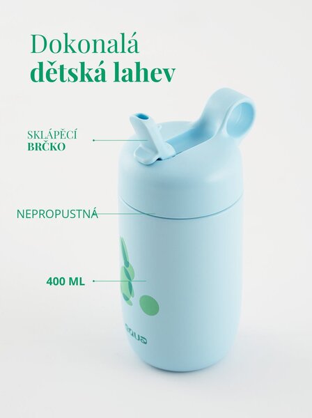 Dětská nerezová lahev EQUA Rabbit 400 ml
