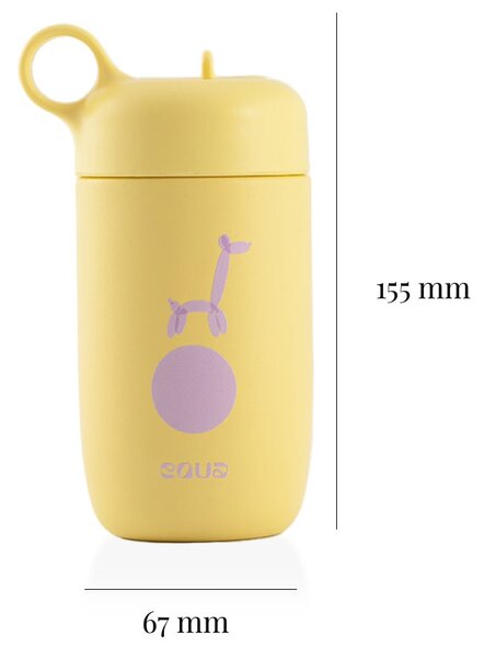 Dětská nerezová lahev EQUA Giraffe 400 ml
