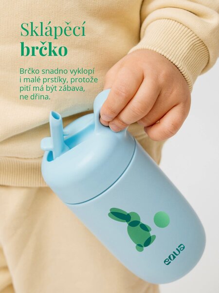 Dětská nerezová lahev EQUA Rabbit 400 ml