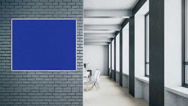 Allboards, textilní nástěnka 150x120 cm (modrá),TF1512N