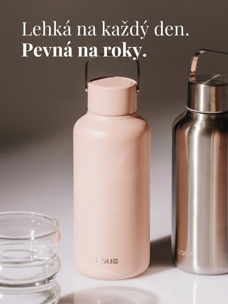 Lehká nerezová lahev EQUA Timeless Rosé 600 ml