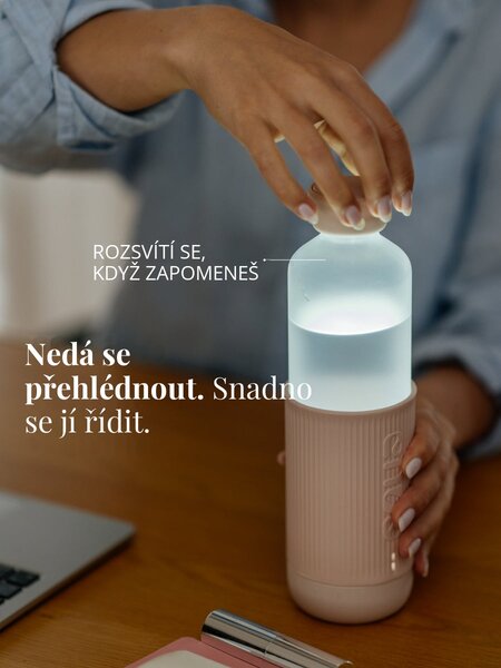 Skleněná lahev EQUA Glow Off White 750 ml