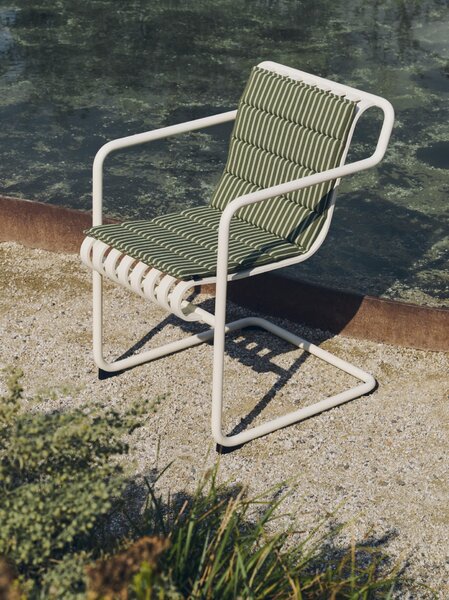 Sedák Terrazza Olive bold stripe 82 × 40 cm