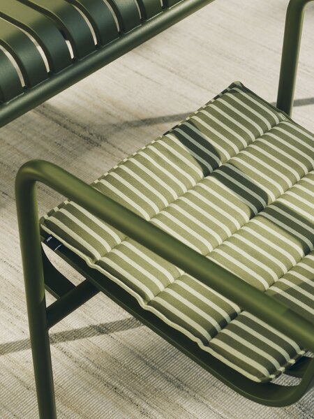 Sedák Terrazza Olive bold stripe 40 × 40 cm