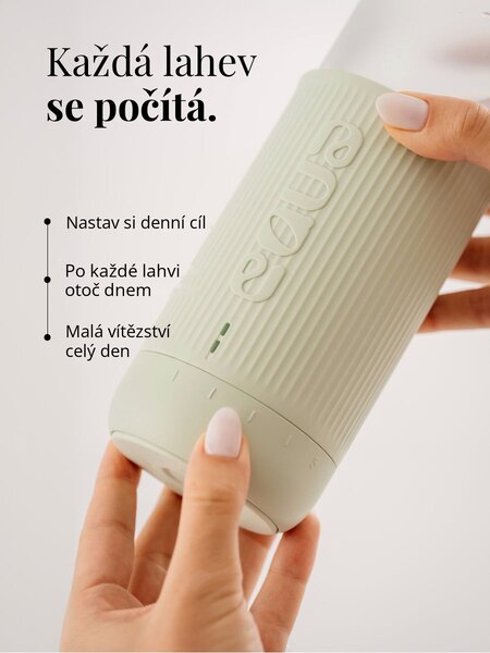 Skleněná lahev EQUA Glow Mint 750 ml