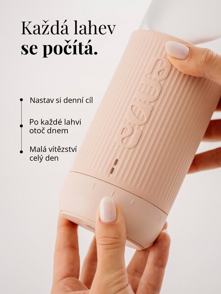 Skleněná lahev EQUA Glow Rose 750 ml