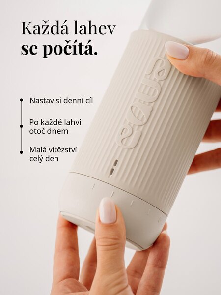 Skleněná lahev EQUA Glow Off White 750 ml