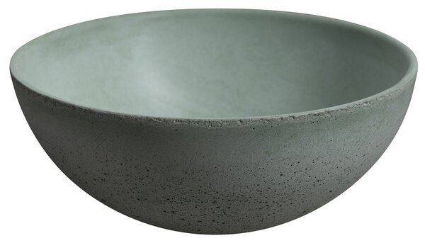 Sapho Sapho, MINOR betonové umyvadlo na desku, průměr 26cm, zelená mat, MR26023