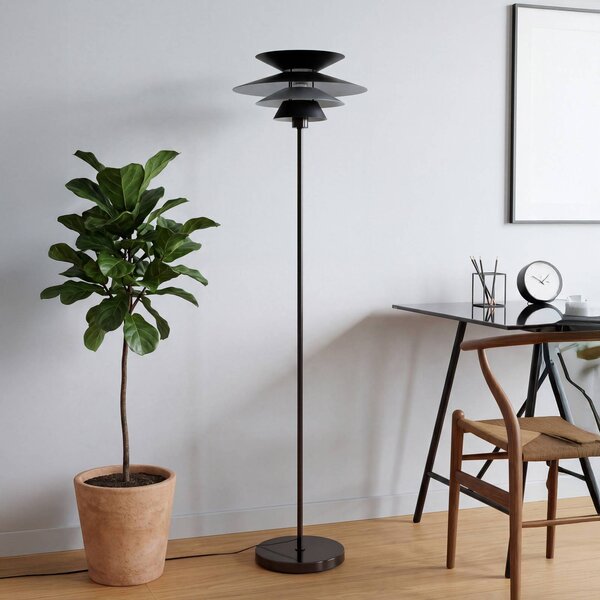 OSRAM Stojací lampa Decor Element, černá, výška 145 cm, kov, stmívatelný, Černá, Obývací pokoj / jídelna, kov, Moderní