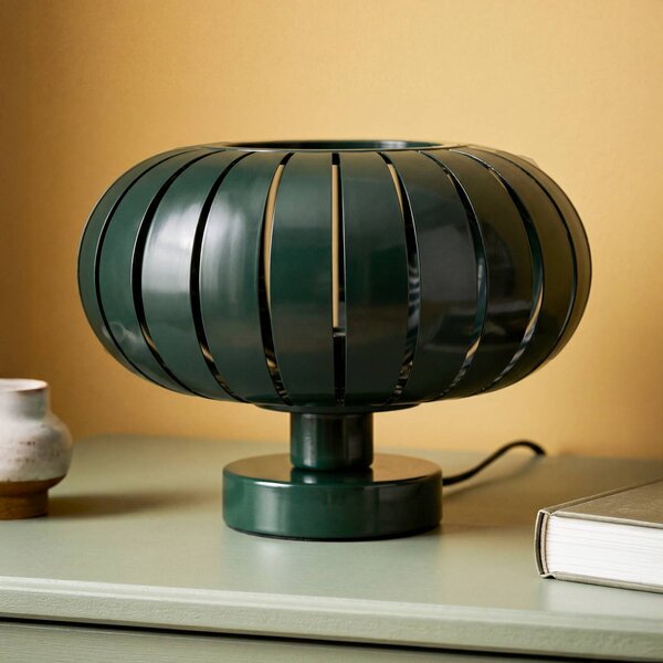 OSRAM Stolní lampa Decor Flora, tmavě zelená, Ø 28 cm, E27, Zelená, Obývací pokoj / jídelna, kov, Young lifestyle