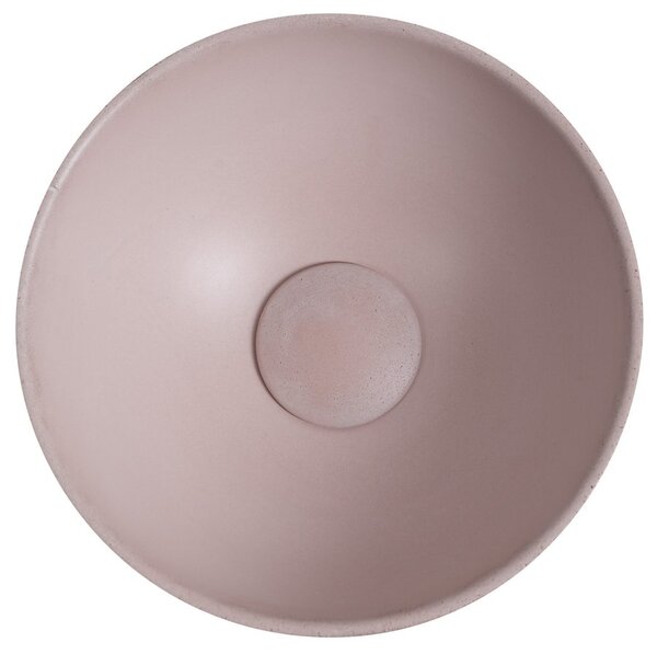 Sapho Sapho, MINOR betonové umyvadlo na desku, průměr 26cm, růžová mat, MR26021