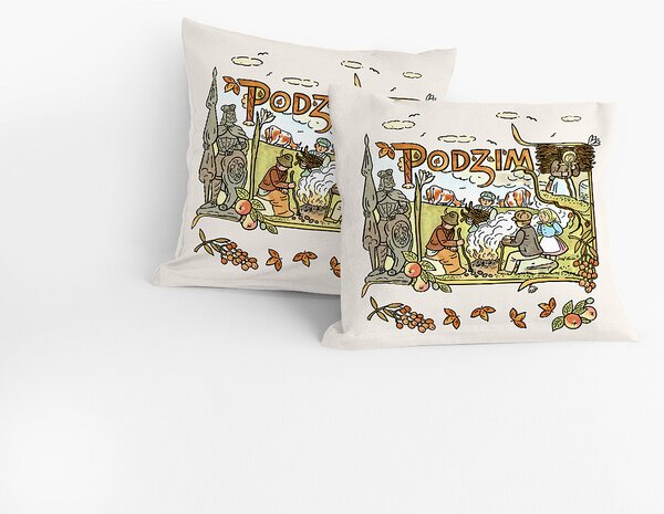 Povlak Lada Zeměklíč - Podzim Bavlna deluxe digitál 40/40