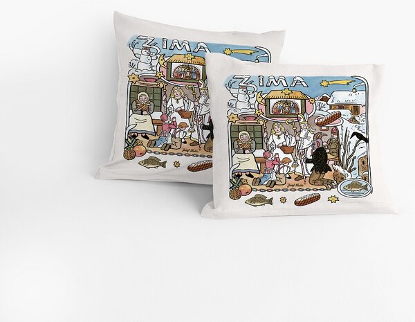 Povlak Lada Zeměklíč - Zima Bavlna deluxe digitál 40/40