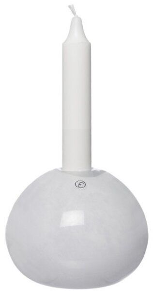 ERNST Skleněný svícen Ball Glass - White EF445