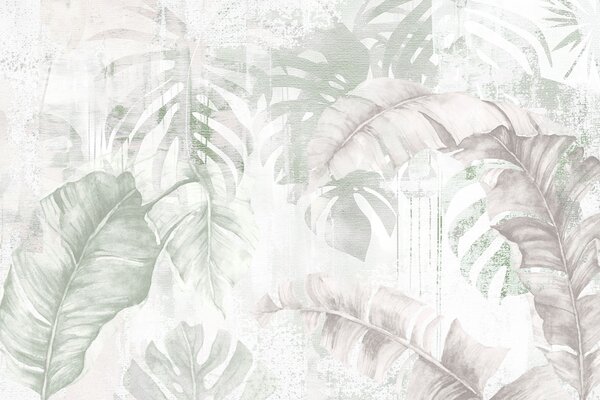Fototapeta Klidný motiv s tropickou zeleňí, Lesní fototapety, Populární fototapety - Tapeko.co.cz