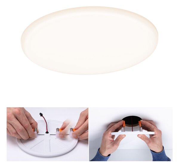 Paulmann 92389 Veluna VariFit, kulaté zápustné svítidlo, 17W LED 3000K, prům. 18,5cm, IP44